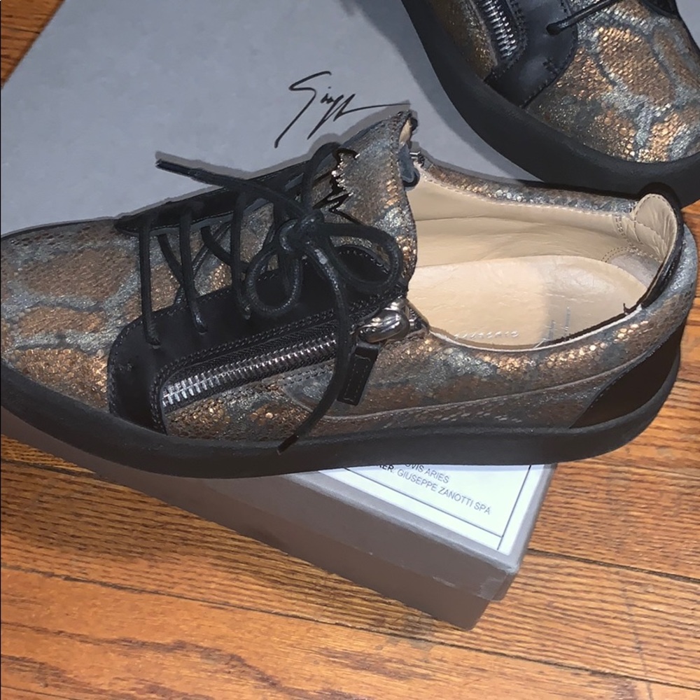 Giuseppe Zanotti Snakeskin Sneakers